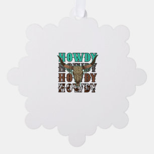 Cow Tree Decoration Card