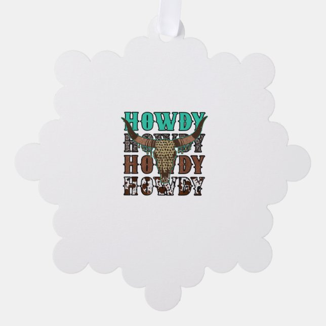 Cow Tree Decoration Card (Front)