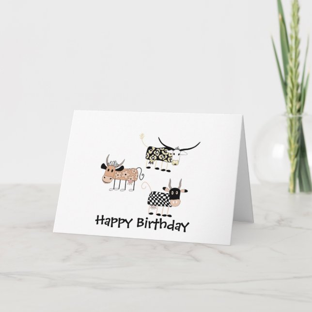 Cow Trio Card (Front)