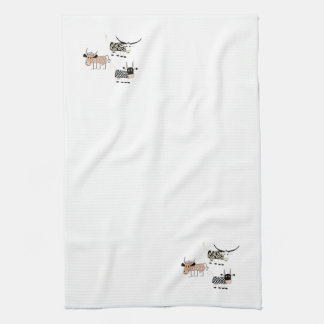 Cow Trio Tea Towel