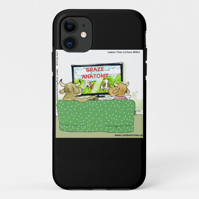 Cow TV Shows Funny Cartoon Case-Mate iPhone Case (Back)