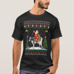 Cow Ugly Xmas Santa Riding Cow Christmas T-Shirt<br><div class="desc">Cow Ugly Xmas Santa Riding Cow Christmas</div>