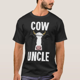 Cow Uncle Dairy Farmer Farm Animal Premium T-Shirt