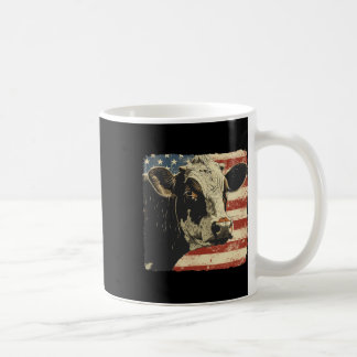 Cow Usa Flag 4th Of July Men Women Coffee Mug