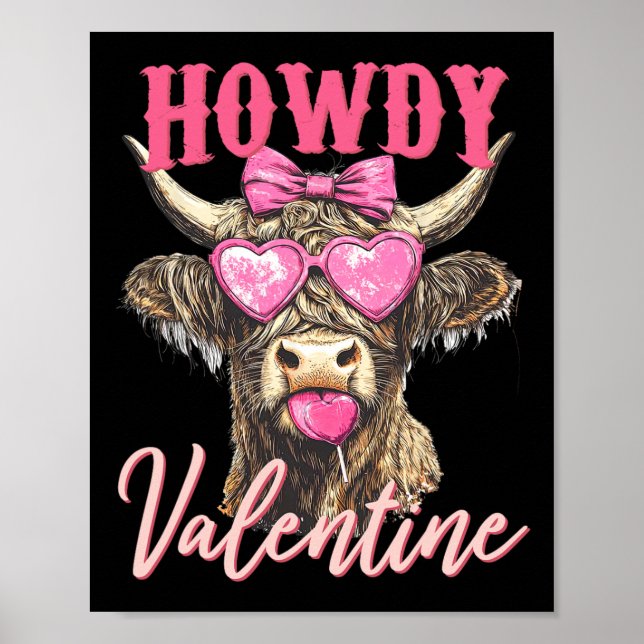 Cow Valentine Coquette  Poster (Front)