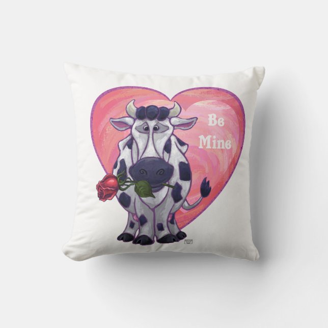 Cow Valentine's Day Cushion (Front)