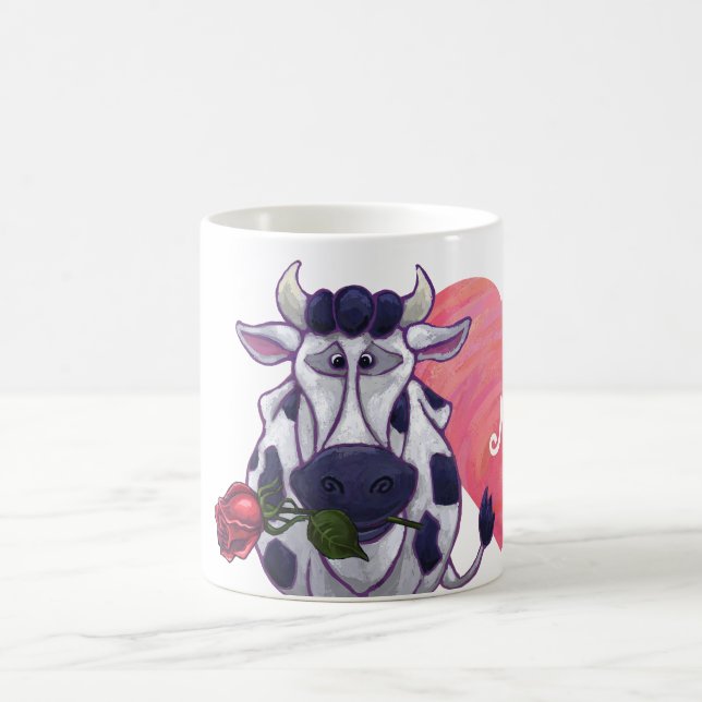 Cow Valentine's Day Magic Mug (Center)