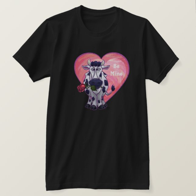 Cow Valentine's Day T-Shirt (Design Front)