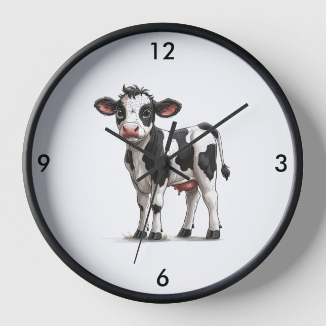 Cow Wall Clock (Front)