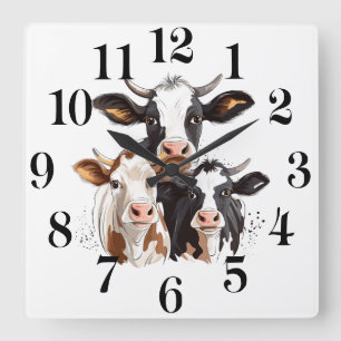 Cow Wall Clock