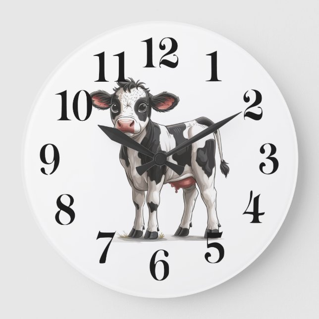 Cow Wall Clock (Front)
