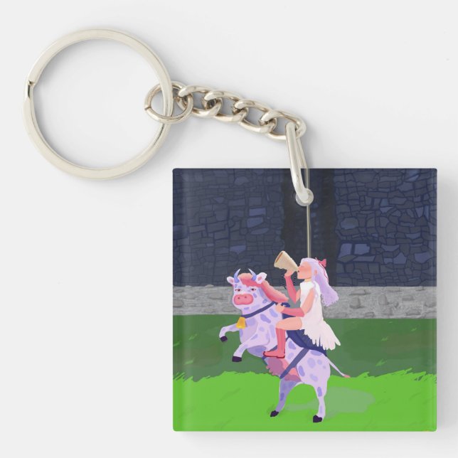 Cow warrior key ring (Front)