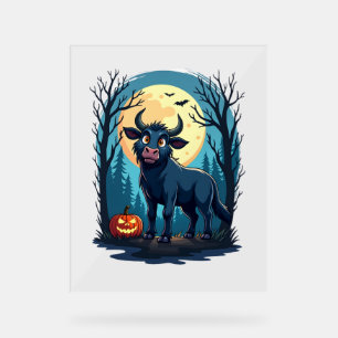 Cow Werewolf Transformation Acrylic Sign