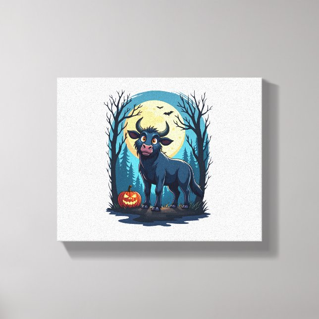 Cow Werewolf Transformation Canvas Print (Front)