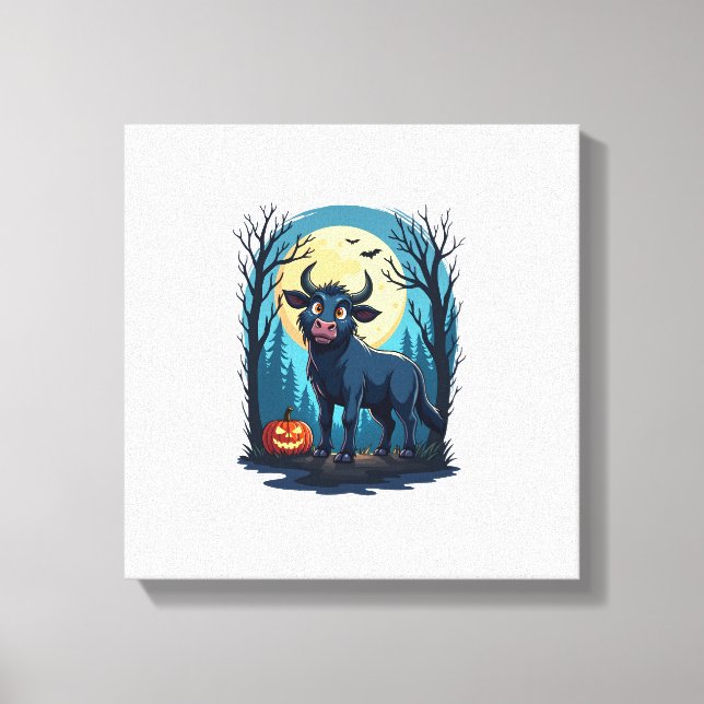 Cow Werewolf Transformation Canvas Print (Front)