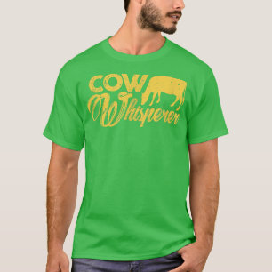 Cow Whisperer Farmer Rancher Cow Lover Cow Owner V T-Shirt