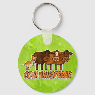 cow whisperer key ring