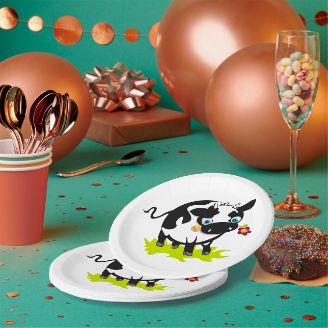 Cow With A Flower Paper Plate (Creator Uploaded)
