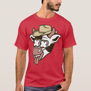 Cow With Cowboy Hat T-Shirt