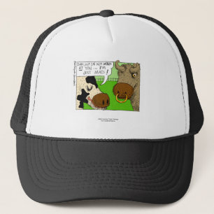 Cow With PMS? Hilarious Framed Print Trucker Hat