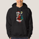 Cow With Santa Christmas Cute Cow Xmas Farm Loves Hoodie<br><div class="desc">Cow With Santa Christmas Cute Cow Xmas Farm Loves</div>