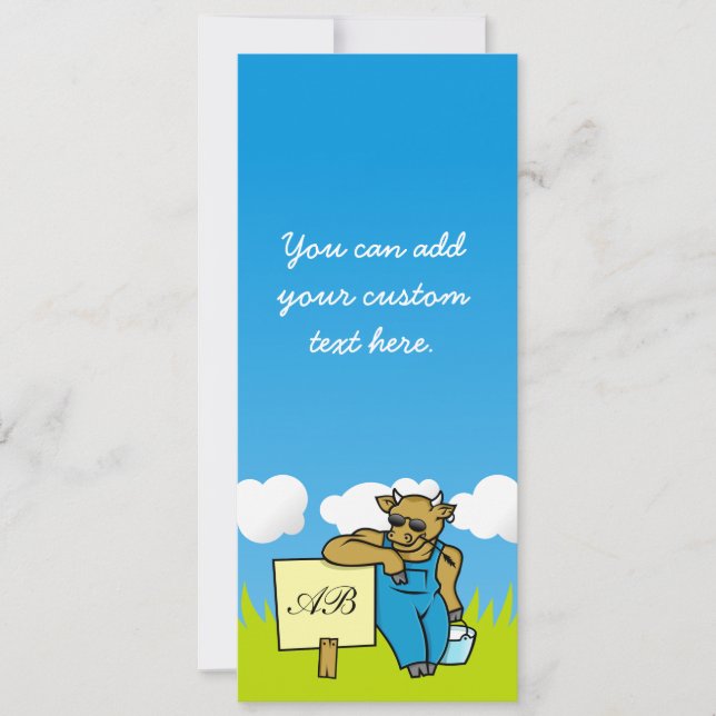 Cow with Sign (Front)