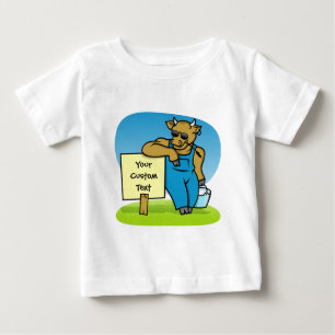 Cow with sign baby T-Shirt