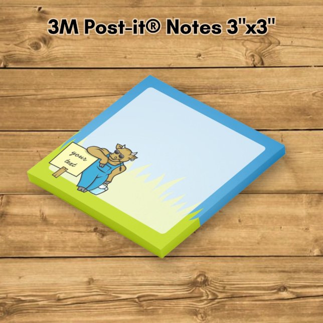 Cow with Sign Post-it Notes (Creator Uploaded)