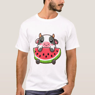 Cow with watermelon T-Shirt