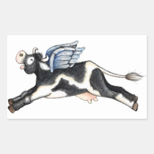 Cow with Wings - Stickers