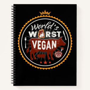 Cow Worlds Worst Vegan Meat BBQ Notebook
