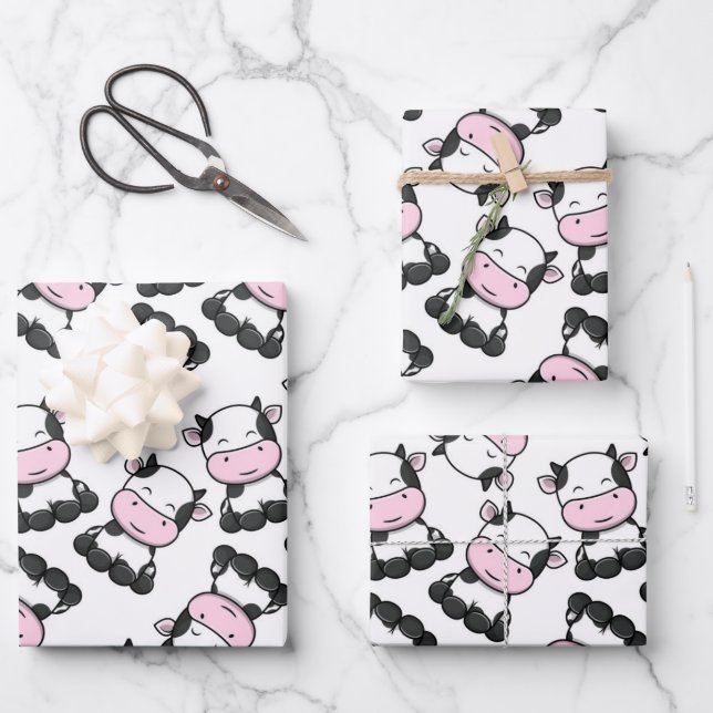 Cow Wrapping Paper Sheet (Front)