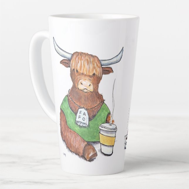 Cowabunga Cafe Cup (Left Angle)