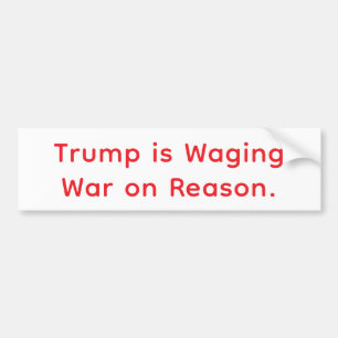 Coward Trump's War On Reason Hankamer Artjunkhaus Bumper Sticker