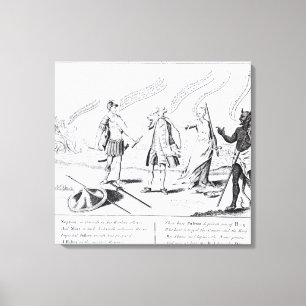 Cowardice Rewarded or the Devil will have his Canvas Print