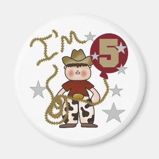 Cowboy 5th Birthday T-shirts and Gifts Magnet