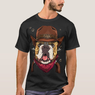 Cowboy American Bulldog Country Music Rodeo Howdy  T-Shirt