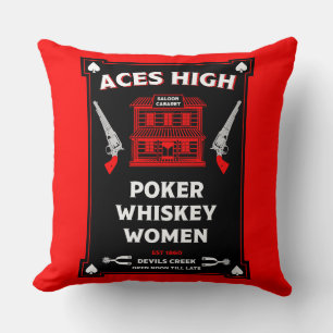 Cowboy American Frontier Saloon Cushion