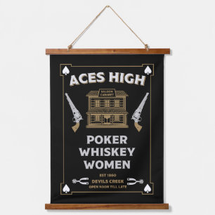 Cowboy American Frontier Saloon Hanging Tapestry