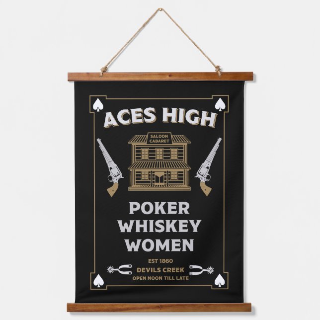 Cowboy American Frontier Saloon Hanging Tapestry (Front)