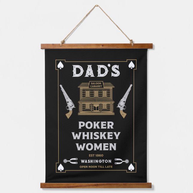 Cowboy American Frontier Saloon Hanging Tapestry (Front)