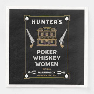 Cowboy American Frontier Saloon Napkin