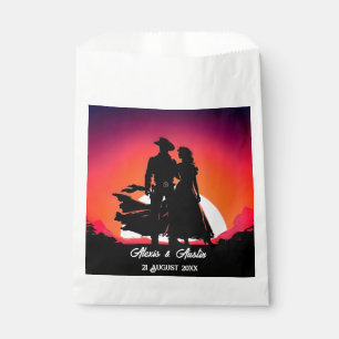 Cowboy and Cowgirl at Sundown Favour Bags