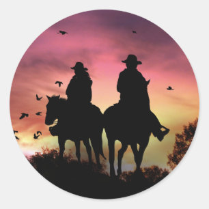 Cowboy and Cowgirl Country Western Riding Stickers