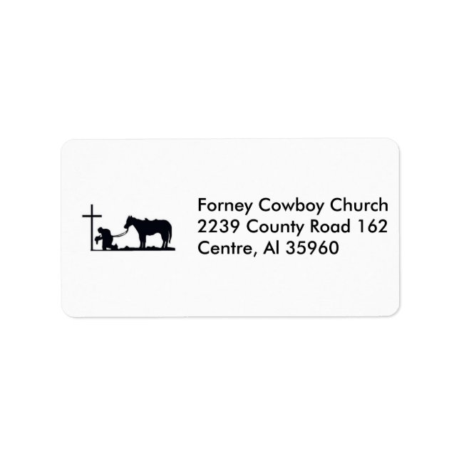 cowboy_and_cross, Forney Cowboy Church2239 Coun... Label (Front)
