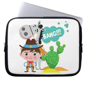 Cowboy and Horse Laptop Sleeve
