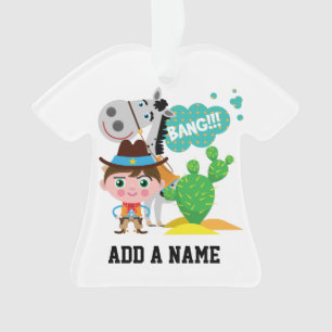 Cowboy and Horse Ornament