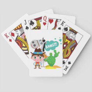 Cowboy and Horse Playing Cards