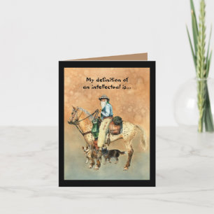 Cowboy/Appaloosa Define Intellectual Card