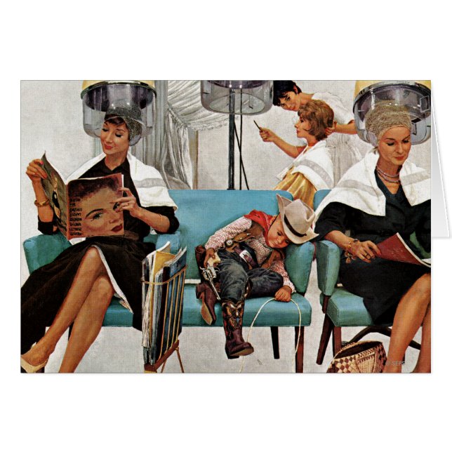 Cowboy Asleep in Beauty Salon (Front Horizontal)